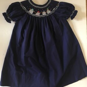 Rosalina smocked snowman Dress